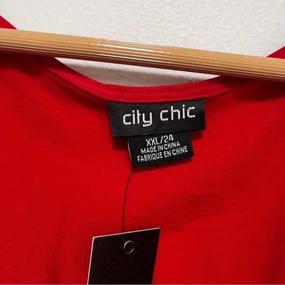 City Chic Color Block Multi Willow Tiered Maxi Dress Size XXL (24) NWT - Picture 5 of 12